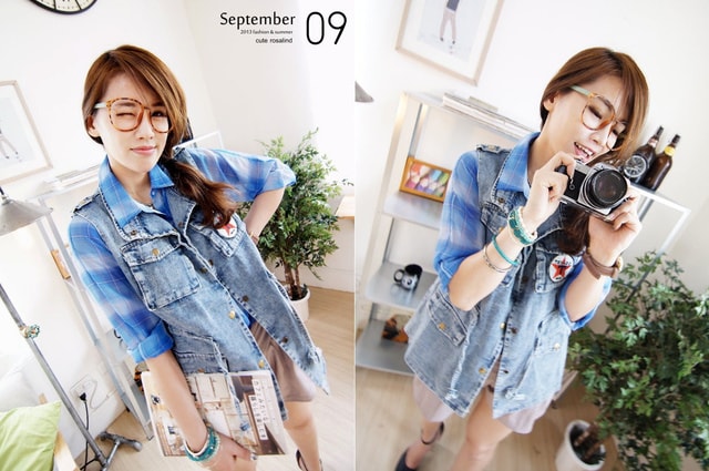 【穿搭】涼涼天氣穿上格紋襯衫剛好。初秋的襯衫七變化穿搭❤