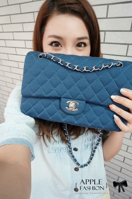 【開箱】Chanel 2.55菱格紋海軍藍佳積布銀鍊包+PRADA桃紅雙色皮夾❤ - 第17張圖 【開箱】Chanel 2.55菱格紋海軍藍佳積布銀鍊包+PRADA桃紅雙色皮夾❤