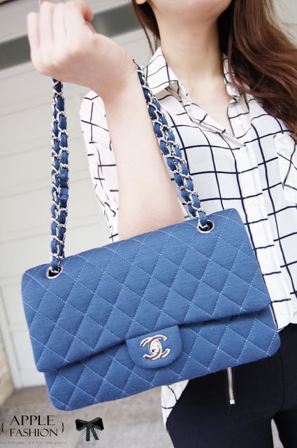 【開箱】Chanel 2.55菱格紋海軍藍佳積布銀鍊包+PRADA桃紅雙色皮夾❤ - 第19張圖 【開箱】Chanel 2.55菱格紋海軍藍佳積布銀鍊包+PRADA桃紅雙色皮夾❤