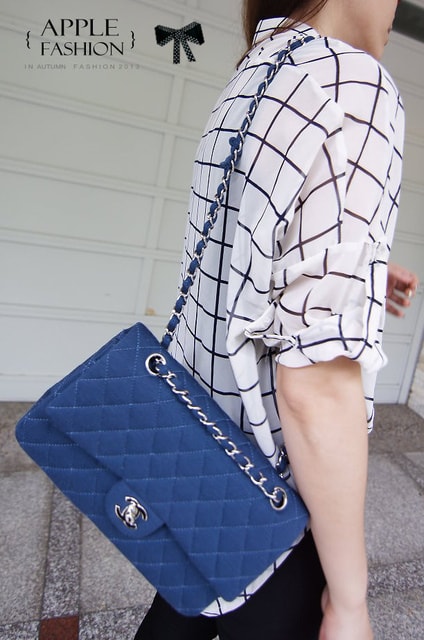 【開箱】Chanel 2.55菱格紋海軍藍佳積布銀鍊包+PRADA桃紅雙色皮夾❤ - 第20張圖 【開箱】Chanel 2.55菱格紋海軍藍佳積布銀鍊包+PRADA桃紅雙色皮夾❤