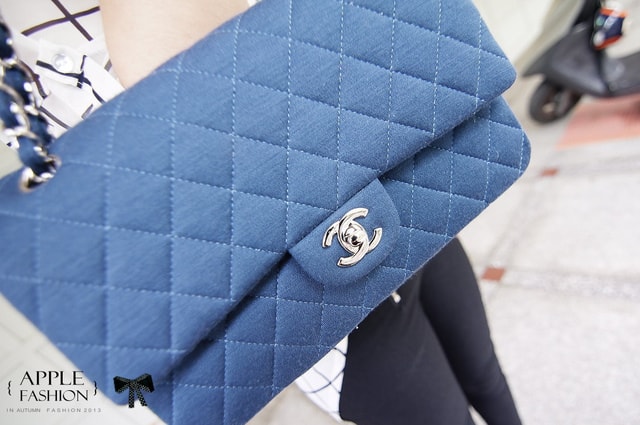 【開箱】Chanel 2.55菱格紋海軍藍佳積布銀鍊包+PRADA桃紅雙色皮夾❤ - 第21張圖 【開箱】Chanel 2.55菱格紋海軍藍佳積布銀鍊包+PRADA桃紅雙色皮夾❤