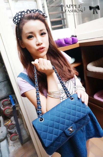 【開箱】Chanel 2.55菱格紋海軍藍佳積布銀鍊包+PRADA桃紅雙色皮夾❤ - 第24張圖 【開箱】Chanel 2.55菱格紋海軍藍佳積布銀鍊包+PRADA桃紅雙色皮夾❤