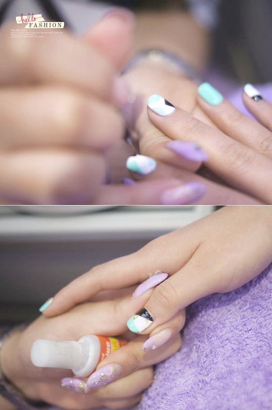 【NAIL】安堤斯藝術美甲。換了春天感又有個性的方塊色系光療 - 第49張圖 b (5)