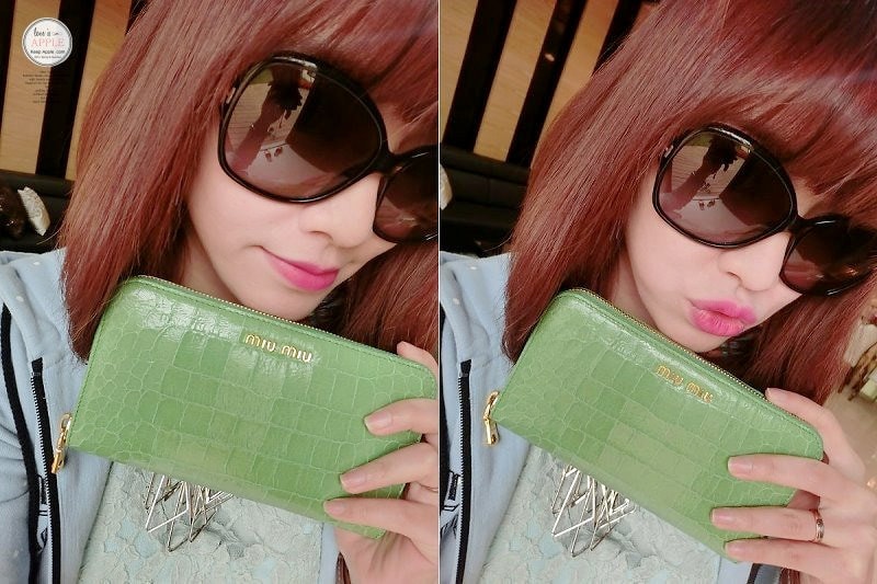 【敗家】義大利OUTLET戰利品。薄荷綠miu miu漆皮壓鱷紋拉鍊長夾 - 第25張圖 CIMG0071