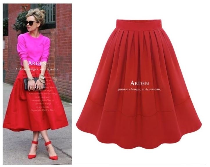 【穿搭】USTYLE Shop。今年怎麼能沒有及膝長度傘擺裙? - 第13張圖 02