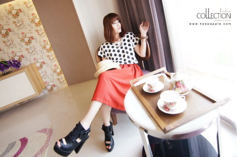 【穿搭】USTYLE Shop。今年怎麼能沒有及膝長度傘擺裙? - 第15張圖 DSC07828