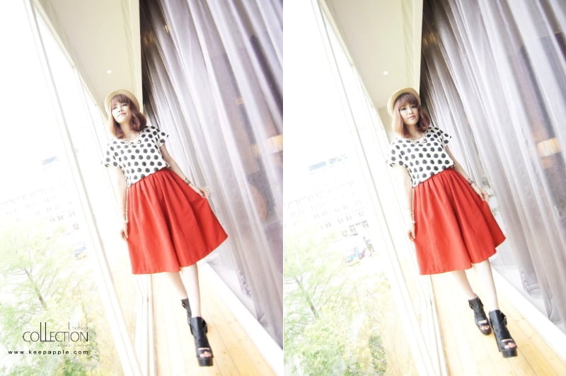 【穿搭】USTYLE Shop。今年怎麼能沒有及膝長度傘擺裙? - 第21張圖 DSC07894