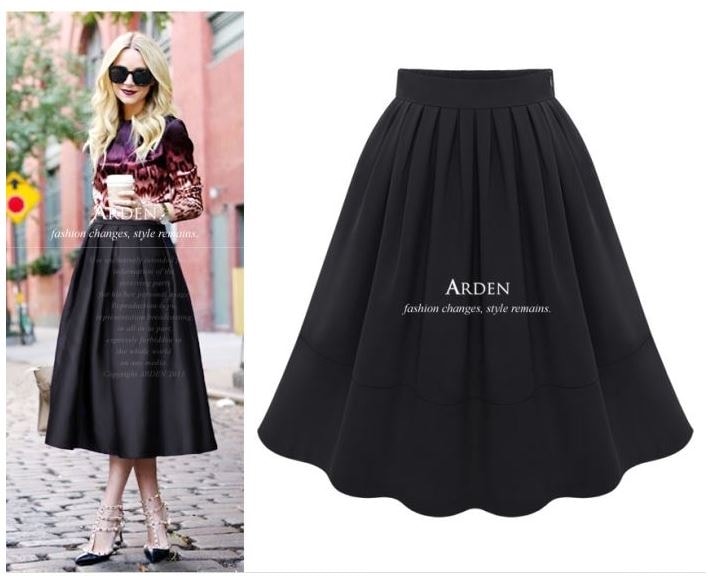 【穿搭】USTYLE Shop。今年怎麼能沒有及膝長度傘擺裙? - 第28張圖 03