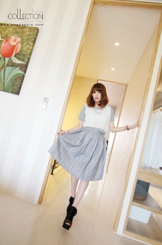 【穿搭】USTYLE Shop。今年怎麼能沒有及膝長度傘擺裙? - 第33張圖 DSC07930