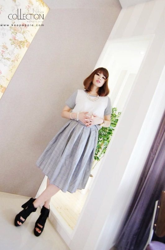 【穿搭】USTYLE Shop。今年怎麼能沒有及膝長度傘擺裙? - 第34張圖 DSC07934