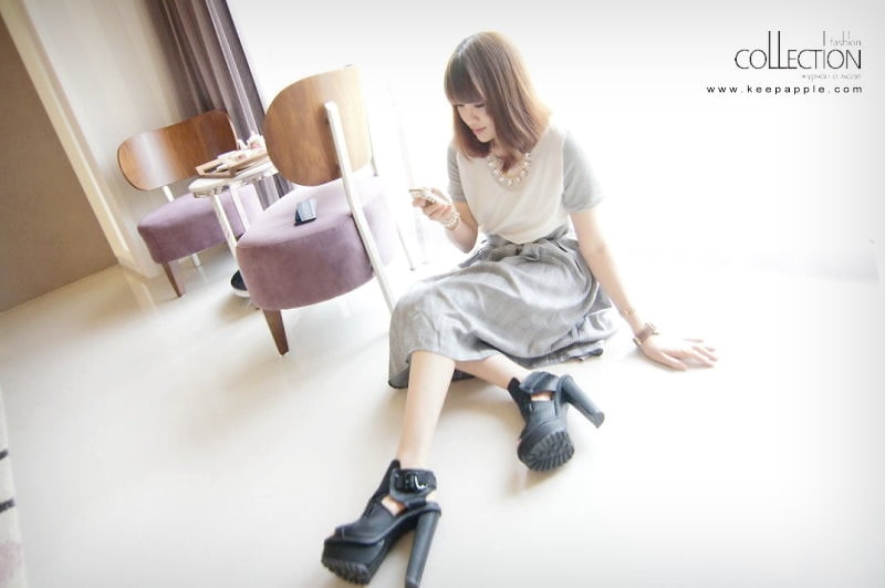 【穿搭】USTYLE Shop。今年怎麼能沒有及膝長度傘擺裙? - 第45張圖 DSC08000