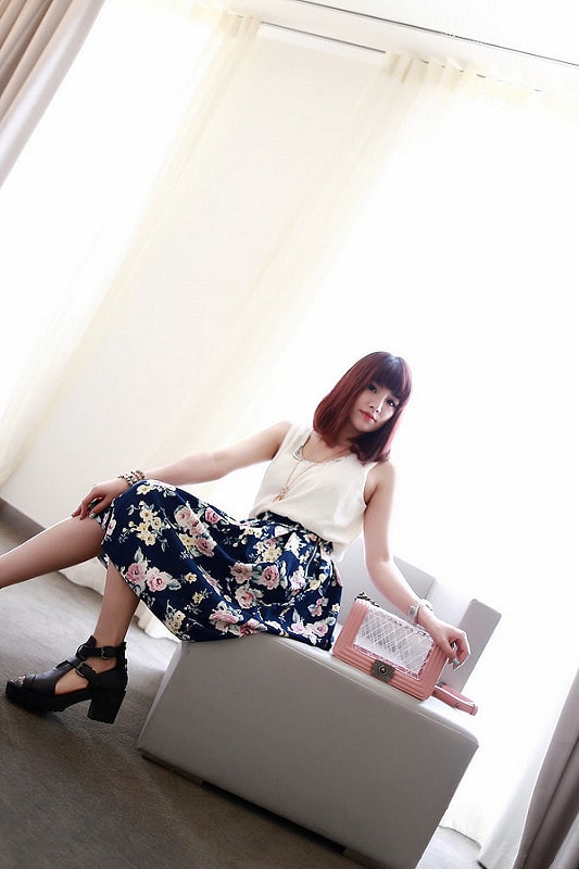 【穿搭】及膝長度傘擺裙大BOOM。我的12件圓裙蒐藏穿搭分享 - 第11張圖 IMG_3250