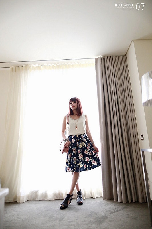 【穿搭】及膝長度傘擺裙大BOOM。我的12件圓裙蒐藏穿搭分享 - 第13張圖 IMG_3260