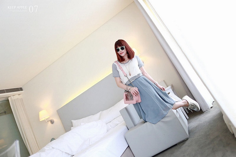 【穿搭】及膝長度傘擺裙大BOOM。我的12件圓裙蒐藏穿搭分享 - 第28張圖 IMG_3375