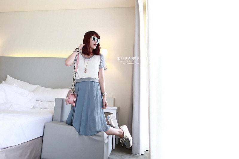 【穿搭】及膝長度傘擺裙大BOOM。我的12件圓裙蒐藏穿搭分享 - 第32張圖 IMG_3379