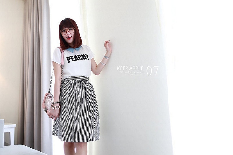 【穿搭】及膝長度傘擺裙大BOOM。我的12件圓裙蒐藏穿搭分享 - 第35張圖 IMG_3432