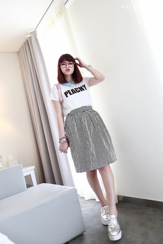 【穿搭】及膝長度傘擺裙大BOOM。我的12件圓裙蒐藏穿搭分享 - 第37張圖 IMG_3430