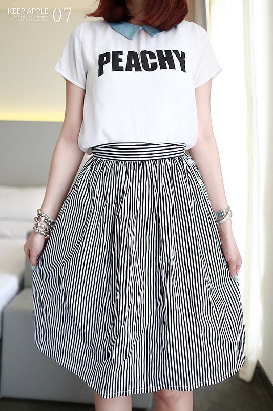 【穿搭】及膝長度傘擺裙大BOOM。我的12件圓裙蒐藏穿搭分享 - 第39張圖 IMG_3454