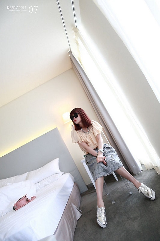 【穿搭】及膝長度傘擺裙大BOOM。我的12件圓裙蒐藏穿搭分享 - 第46張圖 IMG_3473