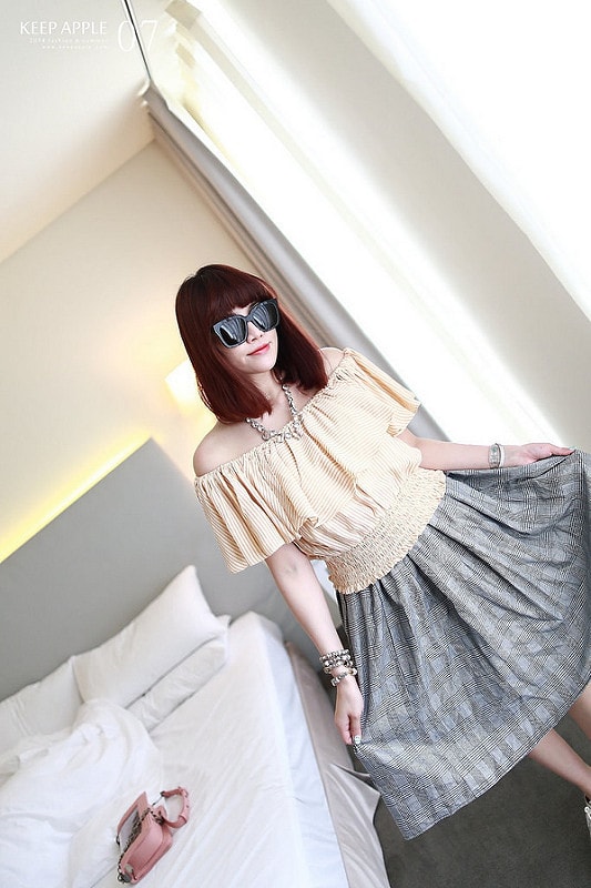 【穿搭】及膝長度傘擺裙大BOOM。我的12件圓裙蒐藏穿搭分享 - 第47張圖 IMG_3476