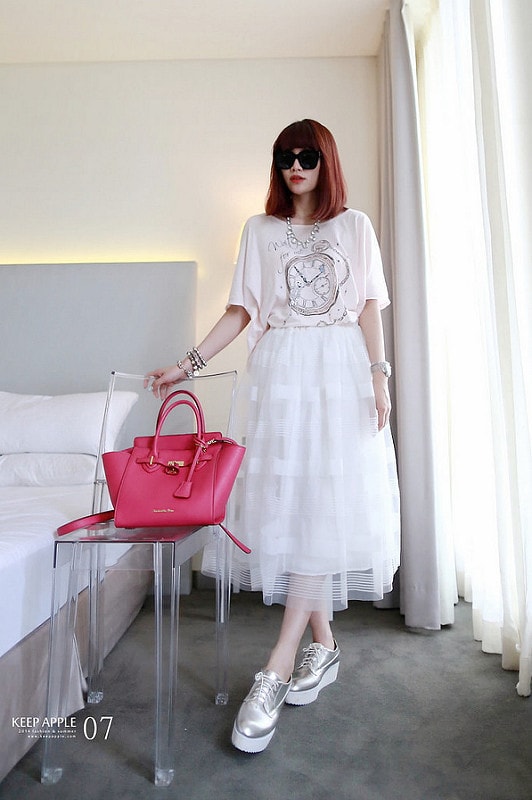 【穿搭】及膝長度傘擺裙大BOOM。我的12件圓裙蒐藏穿搭分享 - 第55張圖 IMG_3668