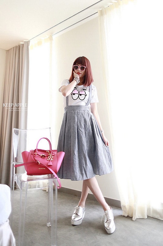 【穿搭】及膝長度傘擺裙大BOOM。我的12件圓裙蒐藏穿搭分享 - 第61張圖 IMG_3518