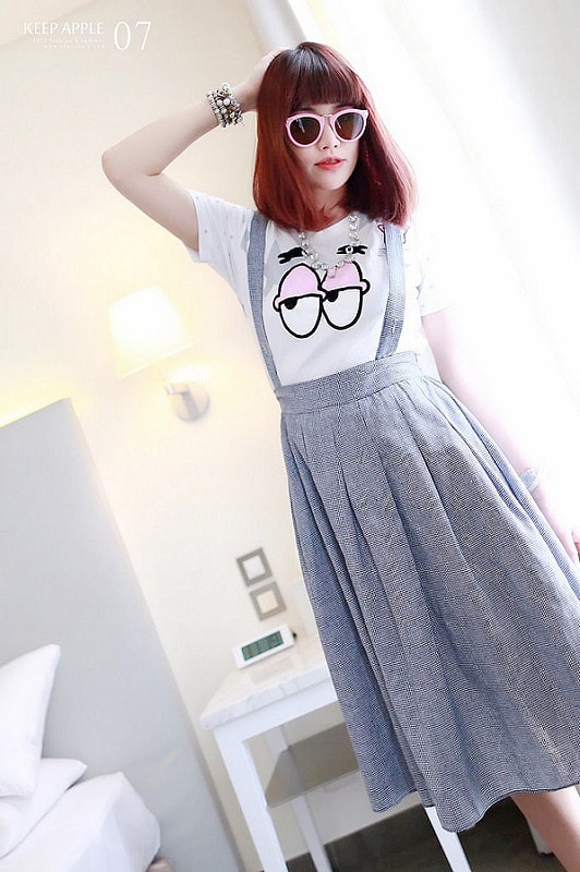 【穿搭】及膝長度傘擺裙大BOOM。我的12件圓裙蒐藏穿搭分享 - 第67張圖 IMG_3560