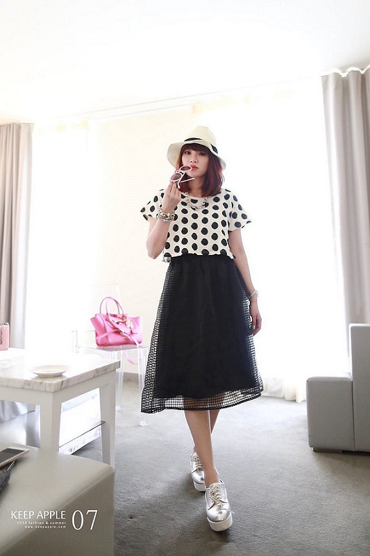 【穿搭】及膝長度傘擺裙大BOOM。我的12件圓裙蒐藏穿搭分享 - 第70張圖 IMG_3567