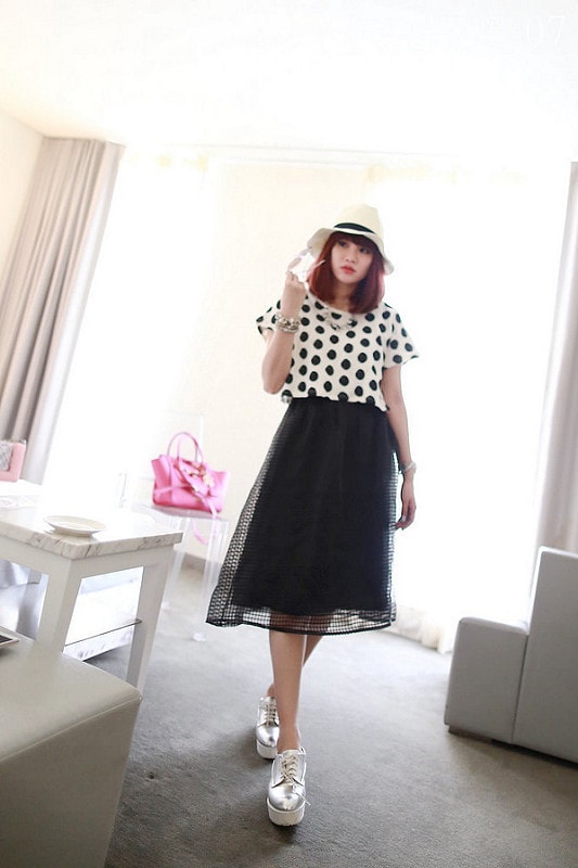 【穿搭】及膝長度傘擺裙大BOOM。我的12件圓裙蒐藏穿搭分享 - 第71張圖 IMG_3568