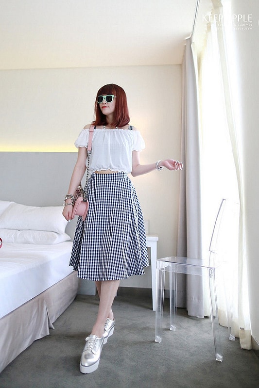 【穿搭】及膝長度傘擺裙大BOOM。我的12件圓裙蒐藏穿搭分享 - 第77張圖 IMG_3612