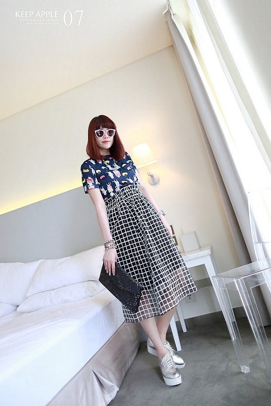 【穿搭】及膝長度傘擺裙大BOOM。我的12件圓裙蒐藏穿搭分享 - 第85張圖 IMG_3713