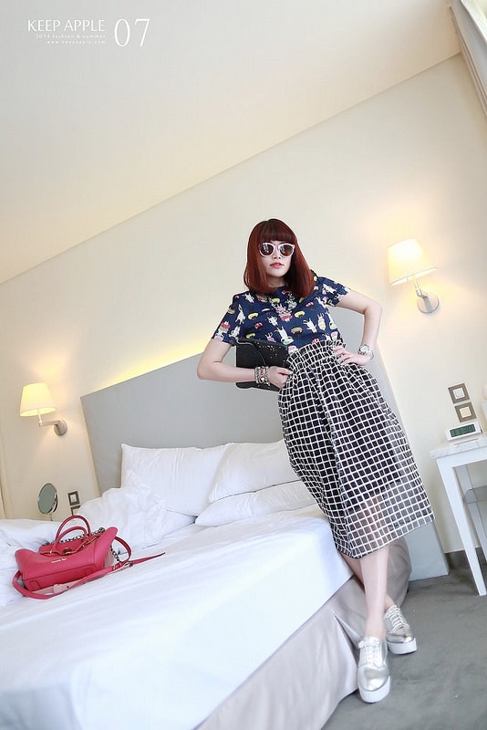 【穿搭】及膝長度傘擺裙大BOOM。我的12件圓裙蒐藏穿搭分享 - 第86張圖 IMG_3716