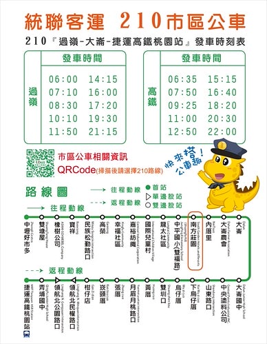 2019-客房部-統聯210接駁資訊