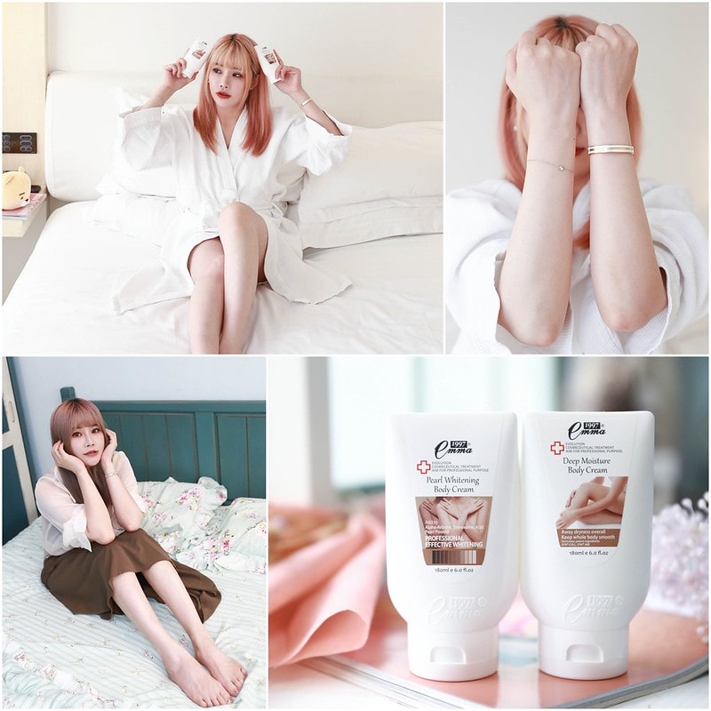 【美體】實測均勻膚色+改善身體暗沉的居家好朋友。Emma1997 美白身體勻嫩霜&身體潤膚霜 - 第2張圖 IMG_5389